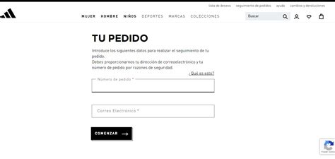 adidas seguimiento de pedido